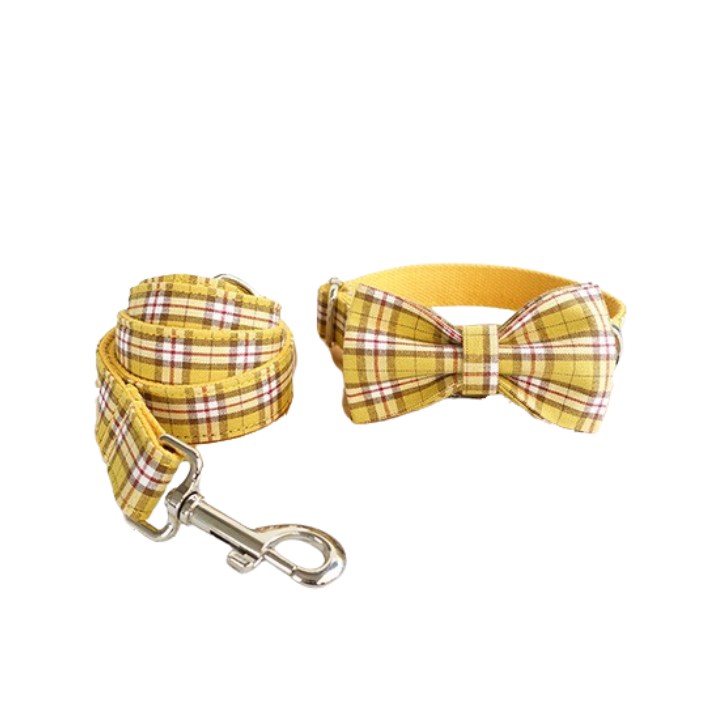 Bow Tie Pet Collar & Lead Set