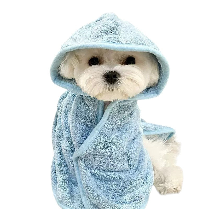 Dog bathrobe